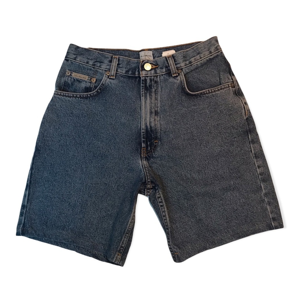 Vintage 90s Men's Calvin Klein Jeans High Waist Easy Fit Short Stone Wash 28